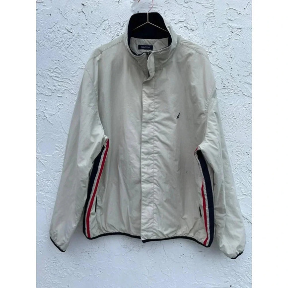 Vintage Nautica Mens Thermosoft Insulation Full Zip Up Windbreaker Jacket XL - Picture 1 of 11